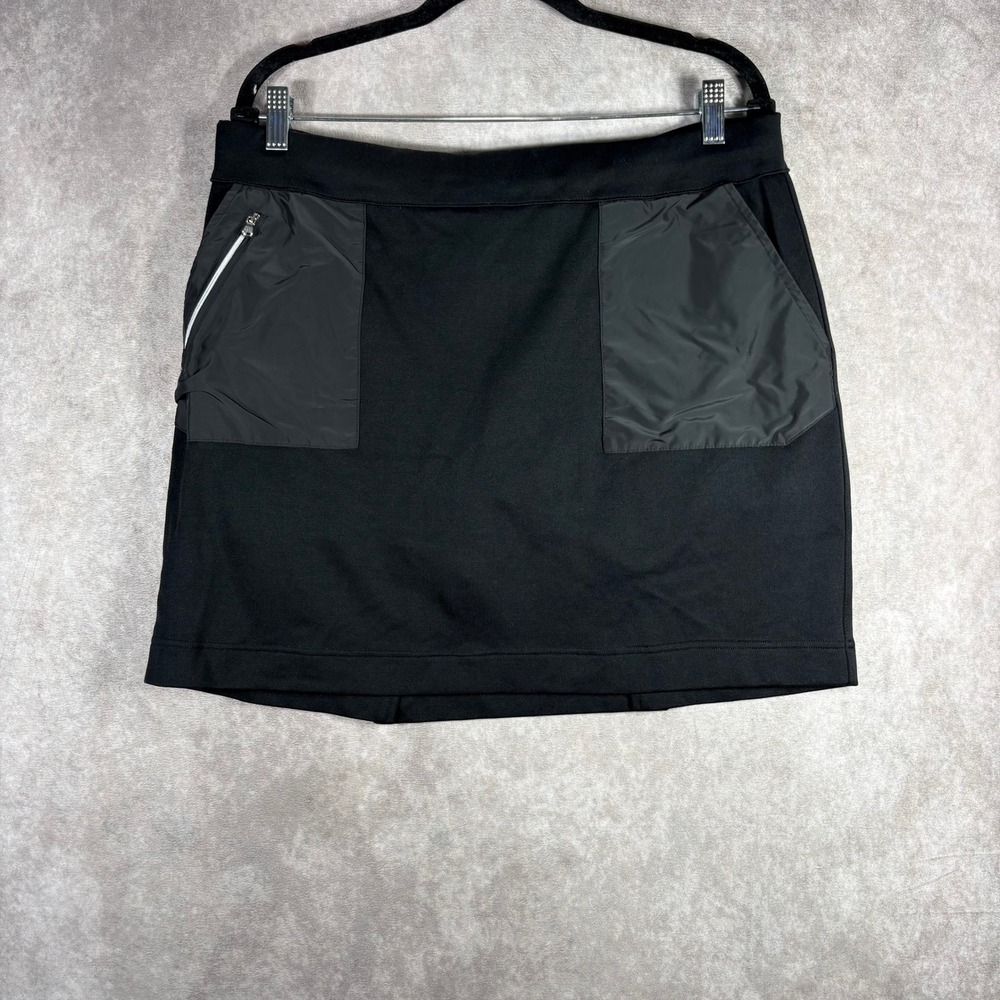 Polo Ralph Lauren Skort‎ Womens Size XL Black Golf Performance Activewear Skirt